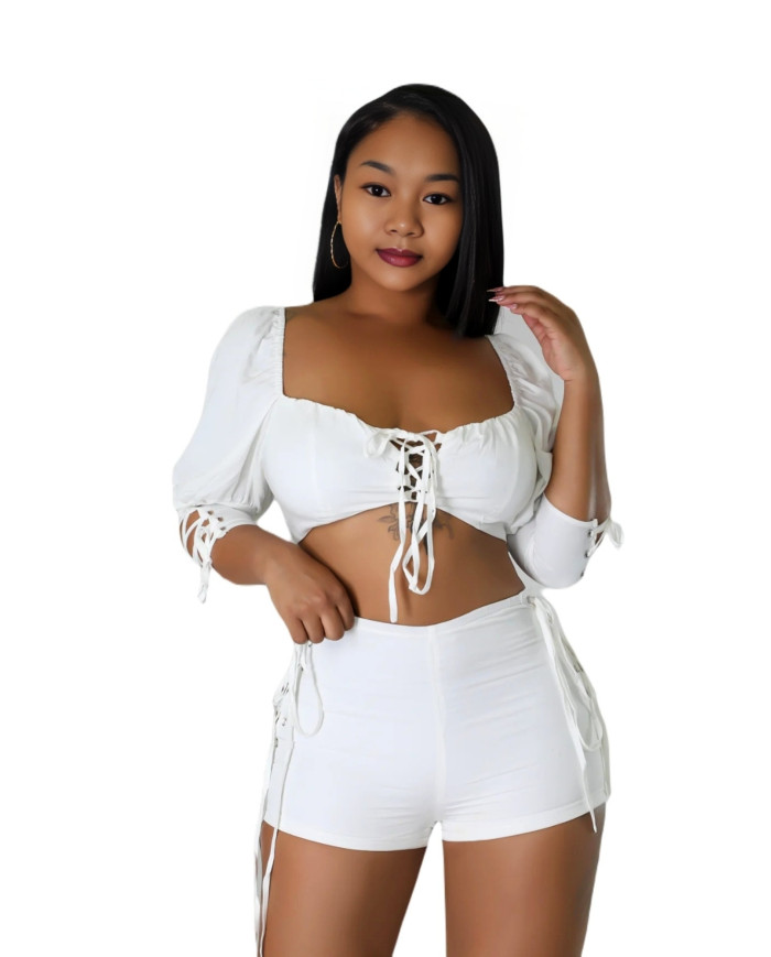 Danim Babe Shorts & Top ( Light-Blue-2Pcs)