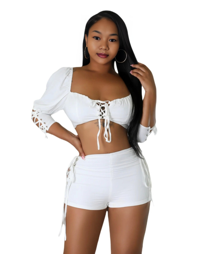 Danim Babe Shorts & Top ( Light-Blue-2Pcs)