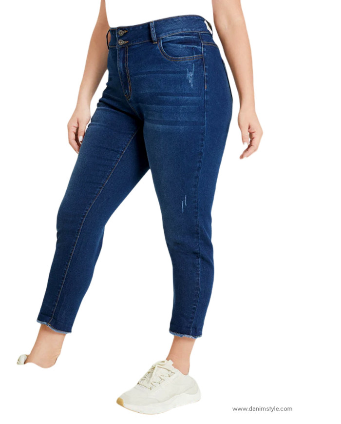 Danim Ladies Jeans Pants (Navy-Blue)