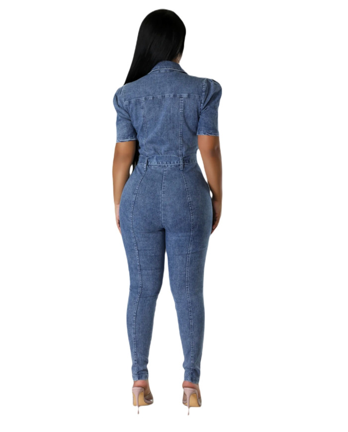 Danim  JumpSuit Denim Dress (Wash)