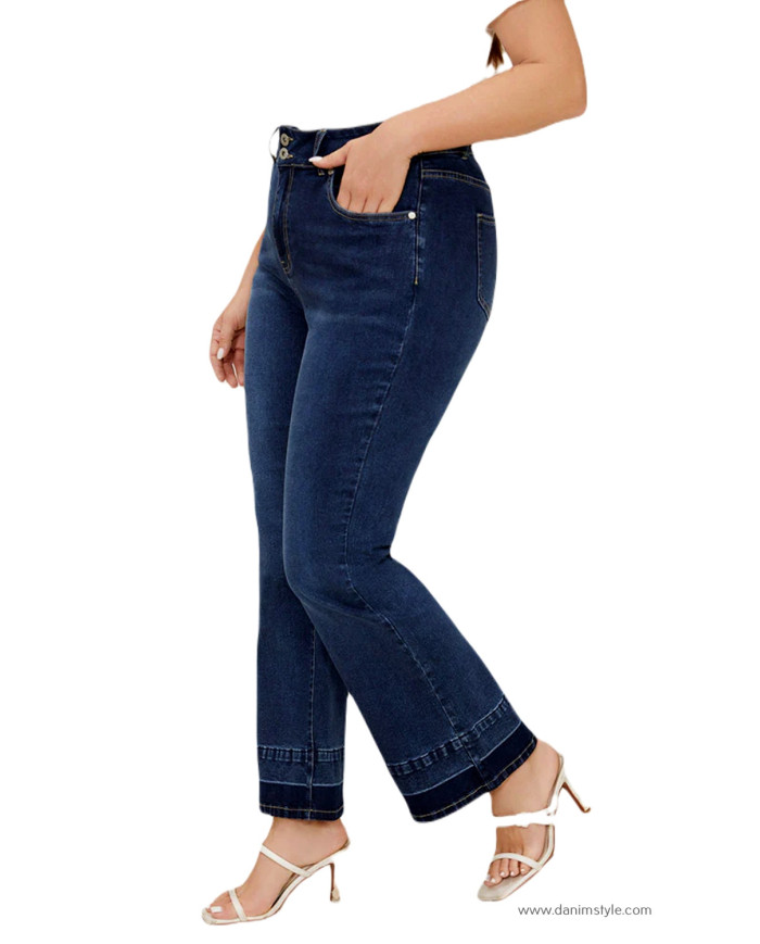 Danim Ladies Jeans Pants (Navy-Blue)
