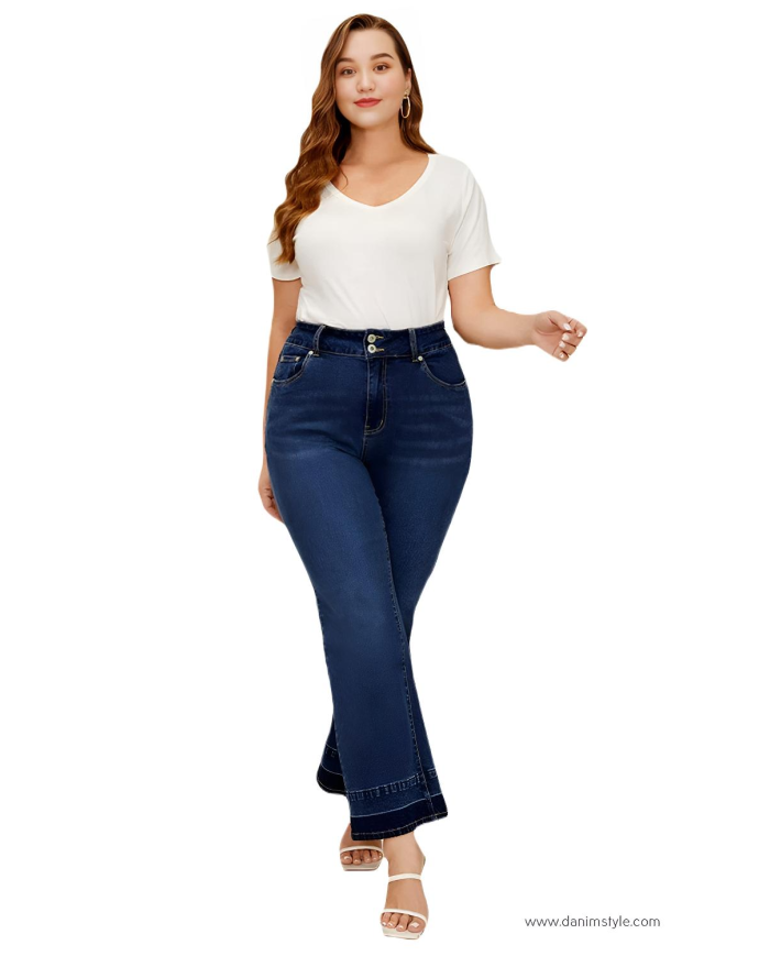 Danim Ladies Jeans Pants (Navy-Blue)