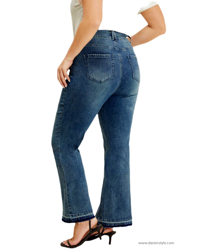 Danim Ladies Jeans Pants (Navy-Blue)