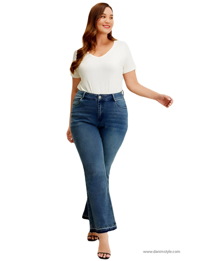 Danim Ladies Jeans Pants (Navy-Blue)