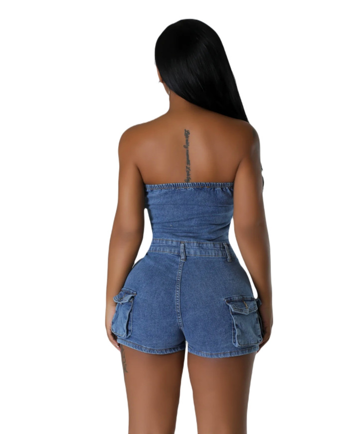 Danim Babe Denim Dress (Navy)