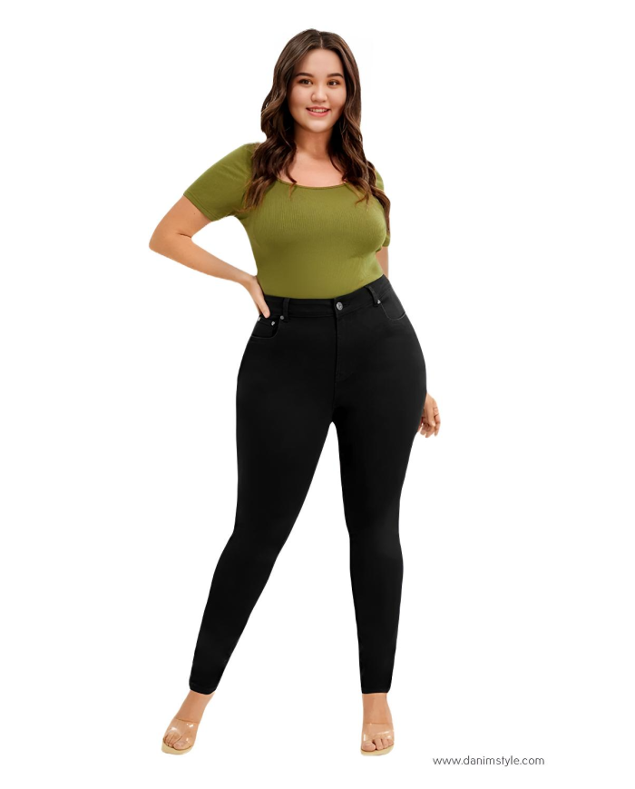 Danim Ladies Jeans Pants (Navy-Blue)