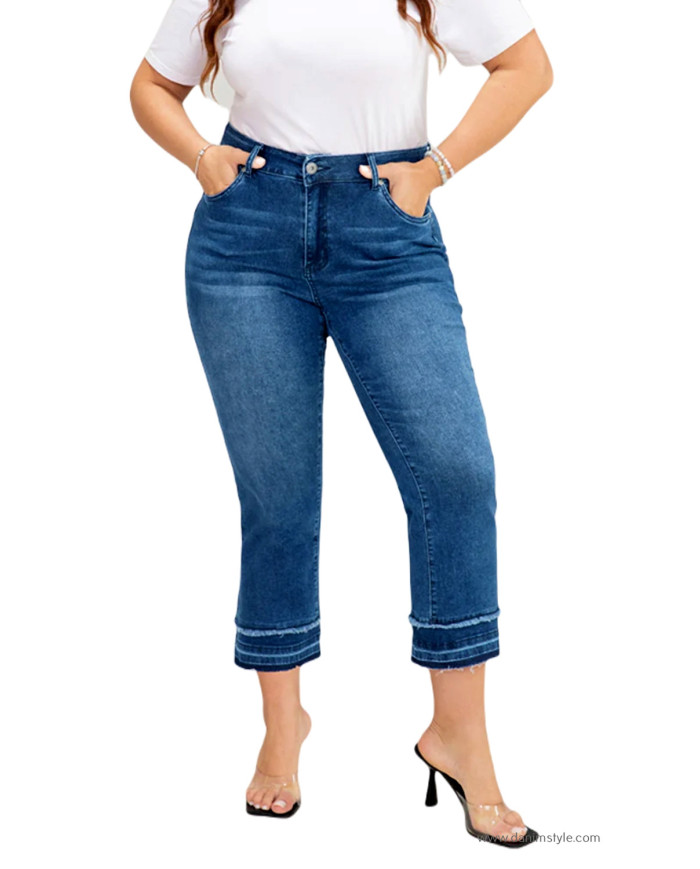 Danim Ladies Jeans Pants (Navy-Blue)