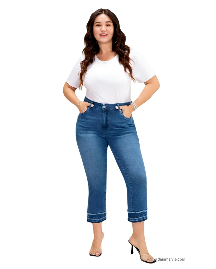 Danim Ladies Jeans Pants (Navy-Blue)