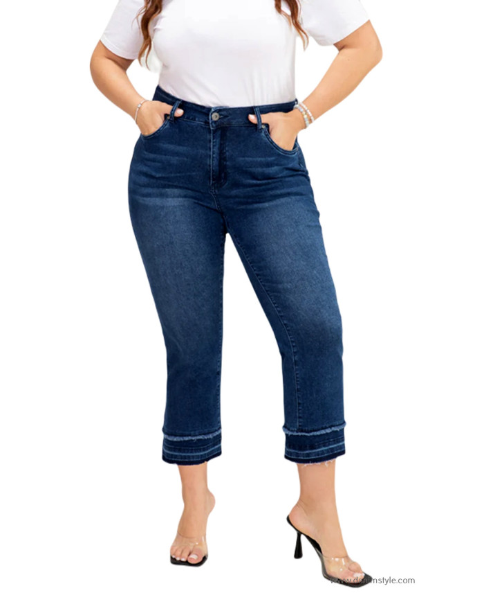 Danim Ladies Jeans Pants (Navy-Blue)