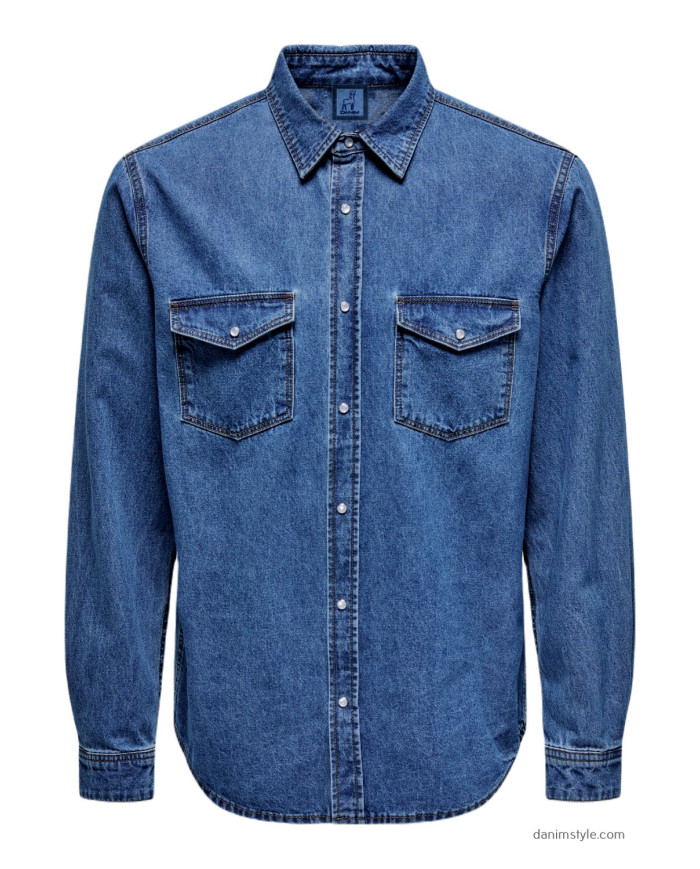 Danim Men Denim Classic  (Navy-Blue)