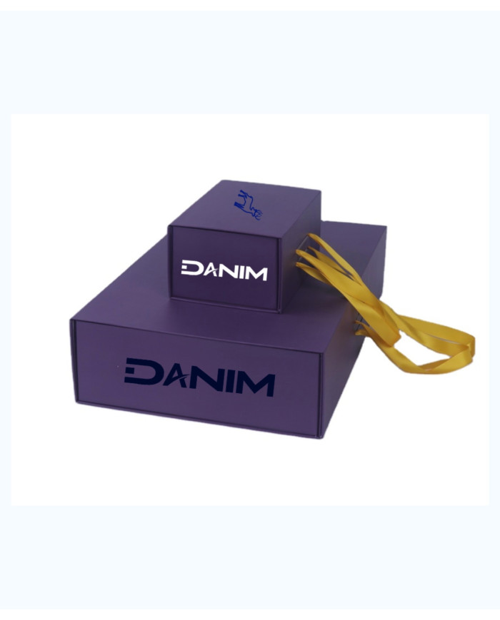 Danim Leather Shoulder Bag (Camel-Blue)