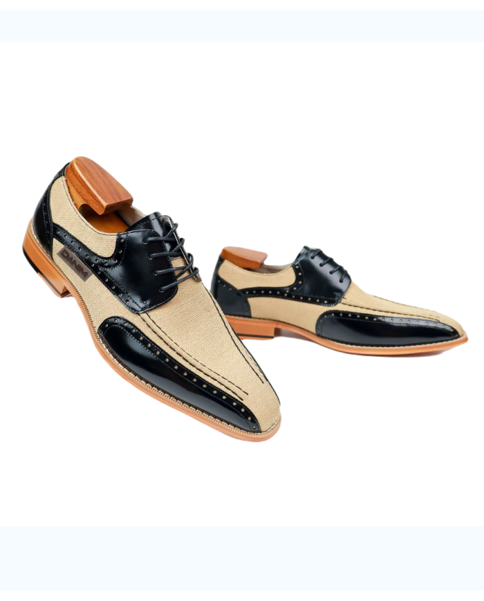 Danim Oxford Classic Shoes (Black-Denim)