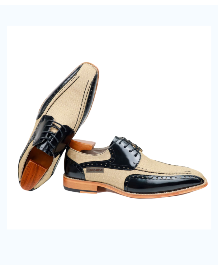 Danim Oxford Classic Shoes (Black-Denim)