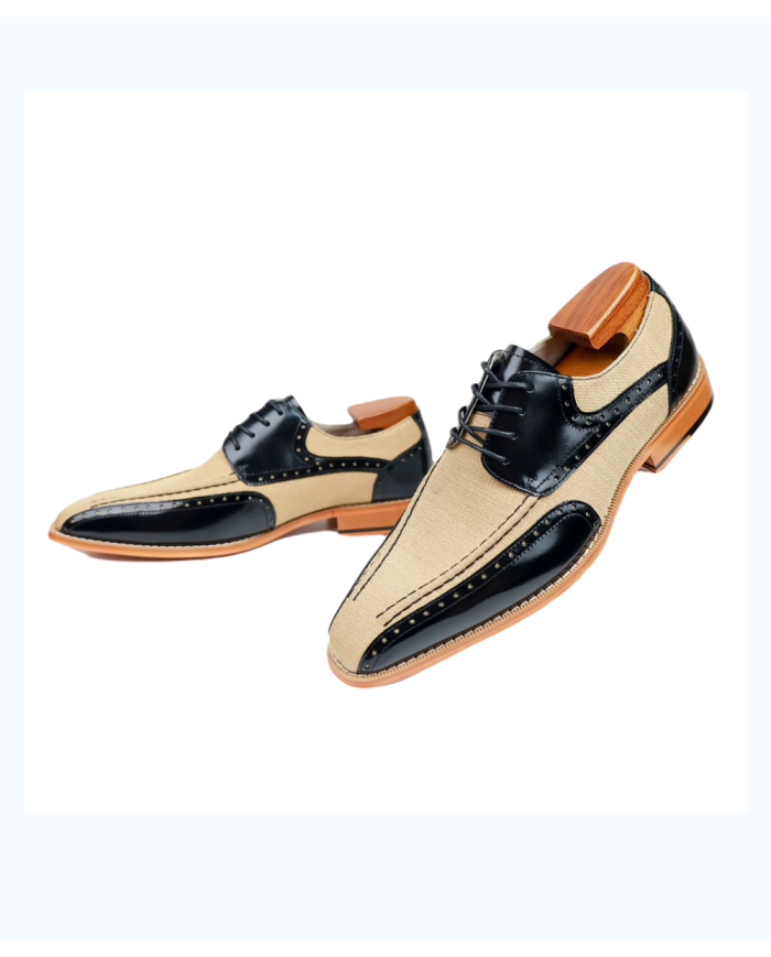 Danim Oxford Classic Shoes (Black-Denim)