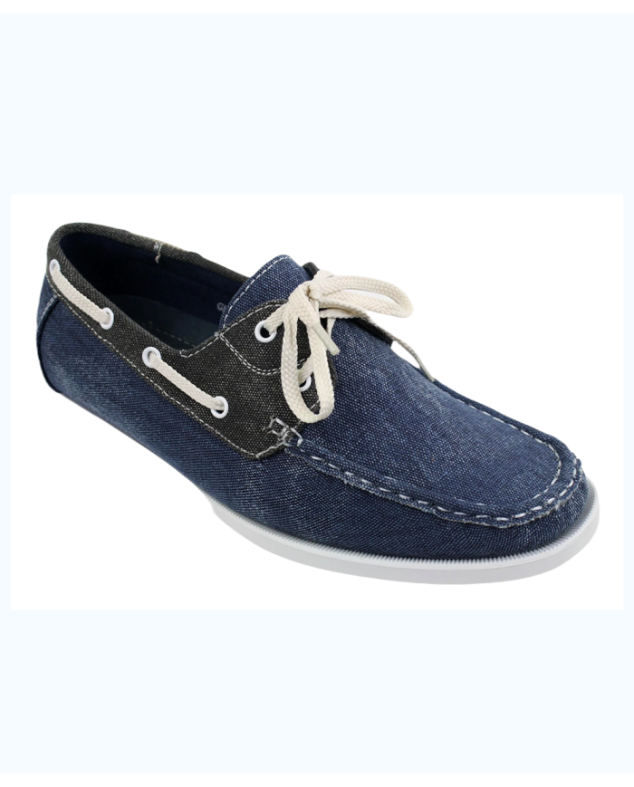 Danim Leather Gent's Denim Loafer (Navy-Blue)