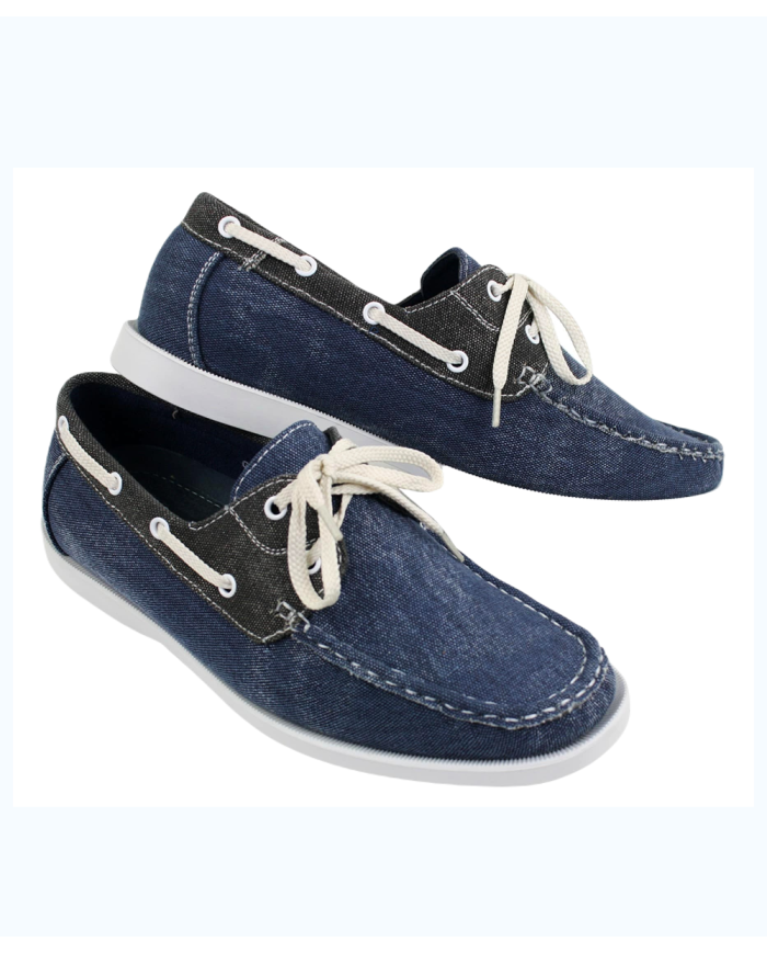 Danim Leather Gent's Denim Loafer (Navy-Blue)