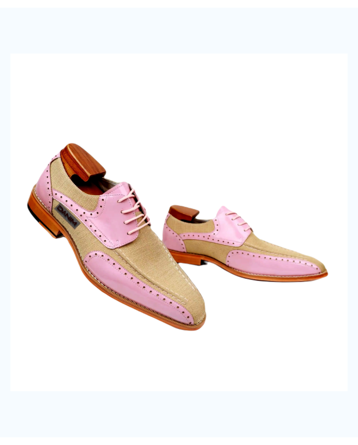 Danim Oxford Classic Shoes (Pink-Denim)
