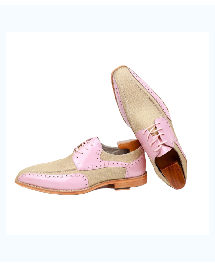 Danim Oxford Classic Shoes (Pink-Denim)