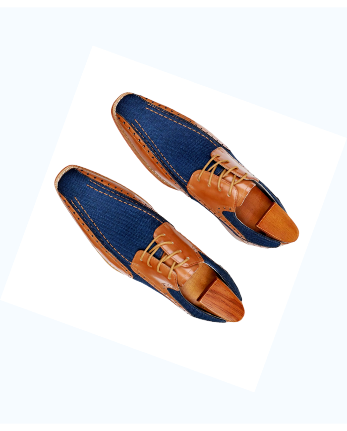 Danim Oxford Classic Shoes (Brown-Denim)