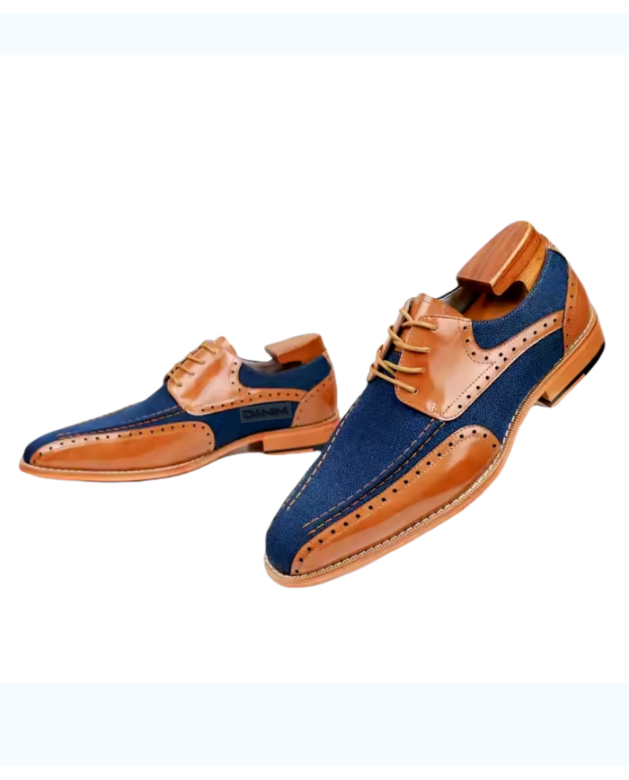 Danim Oxford Classic Shoes (Brown-Denim)
