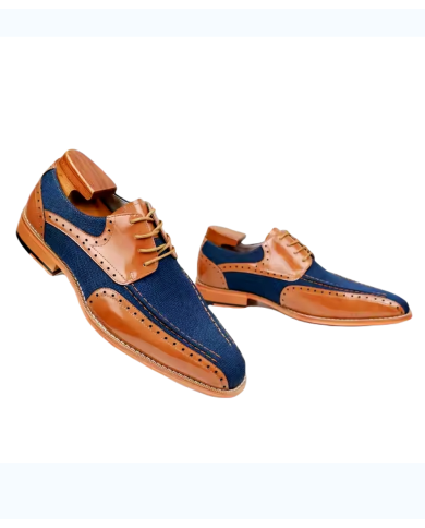 Danim Oxford Classic Shoes (Brown-Denim)