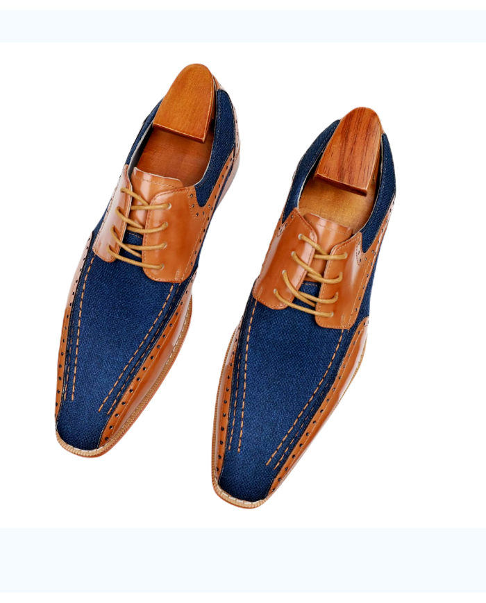 Danim Oxford Classic Shoes (Brown-Denim)