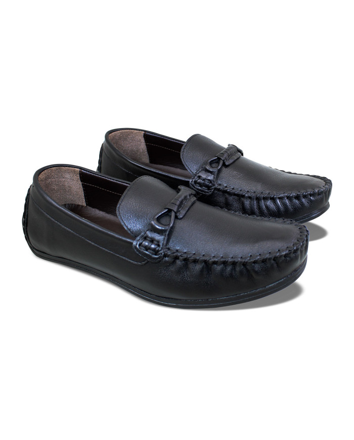 Danim Crescent Casual Gent's Loafer, (Black)
