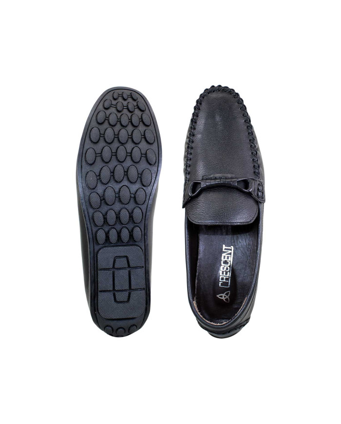 Danim Crescent Casual Gent's Loafer, (Black)