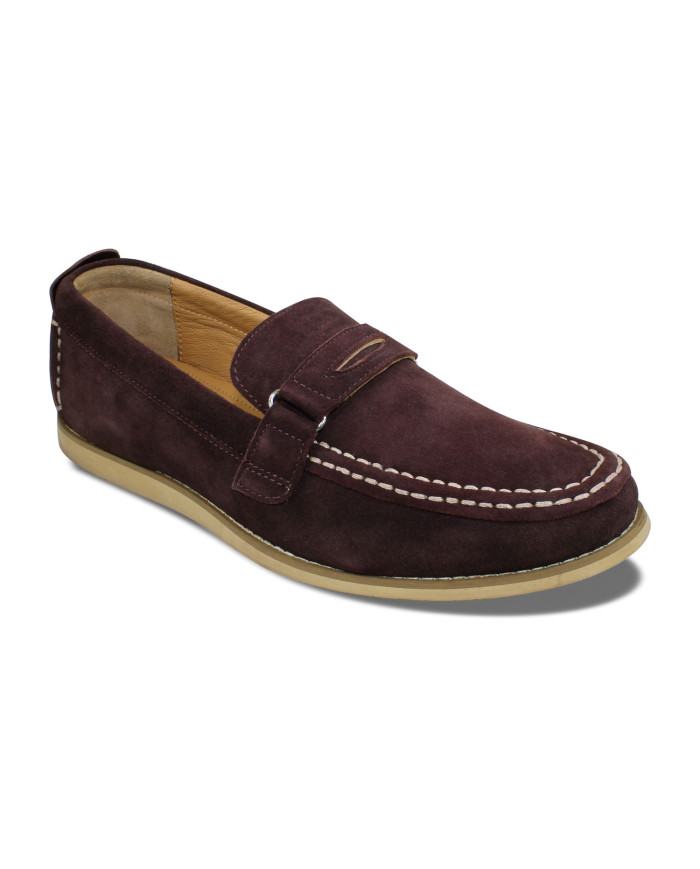 Crescent Steep Gents Loafer, (Brown)