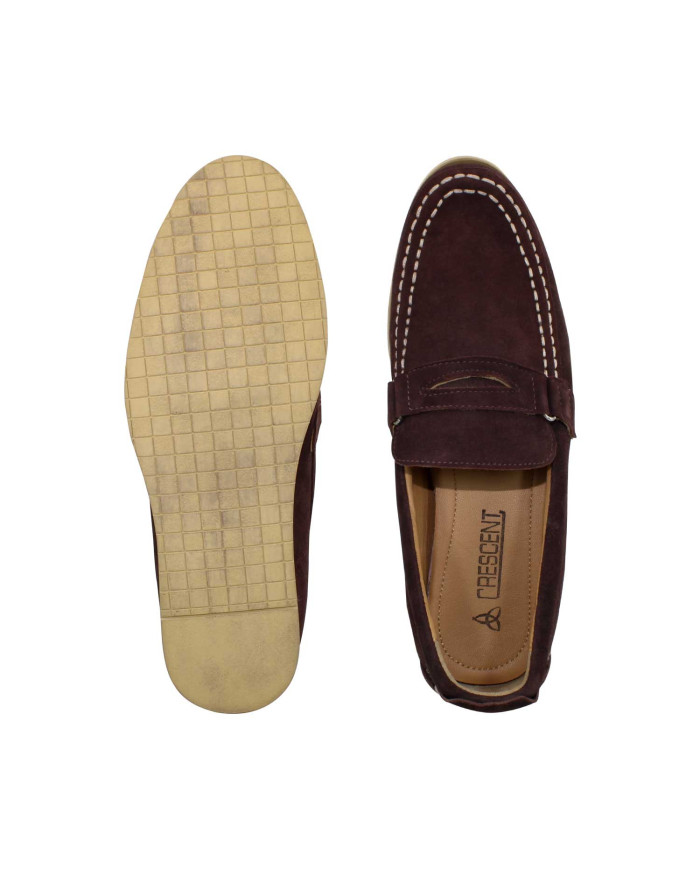 Crescent Steep Gents Loafer, (Brown)