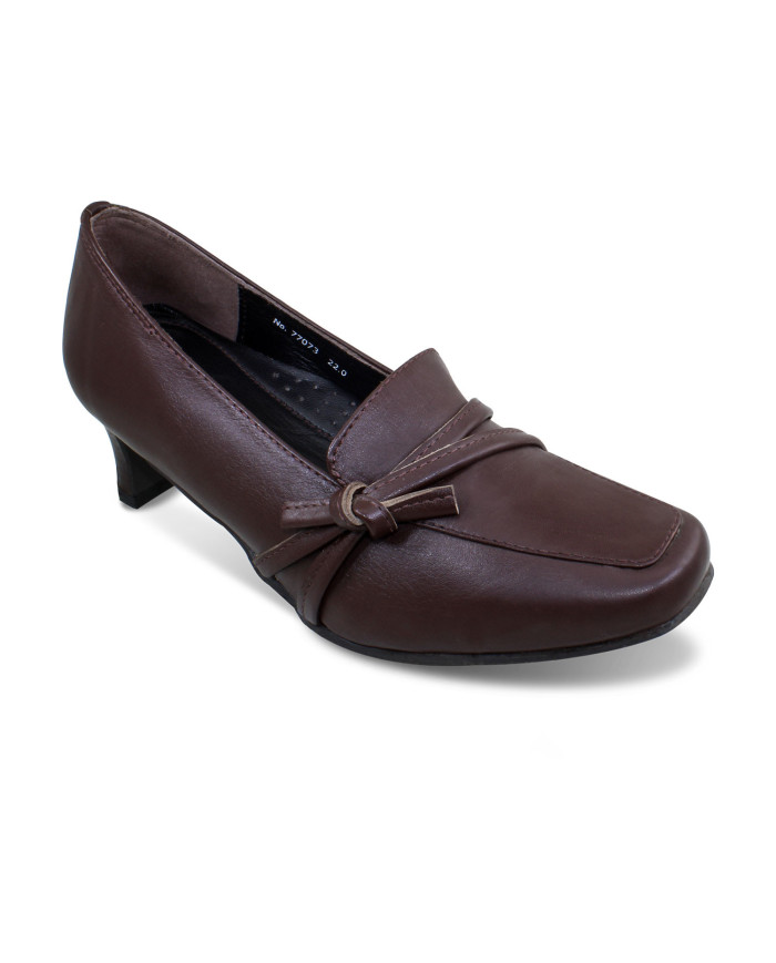 Danim Crescent Ladies Semi Heel (Brown)