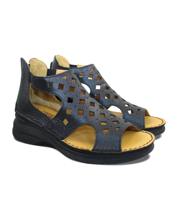 Crescent Ladies Semi Heel (Black)