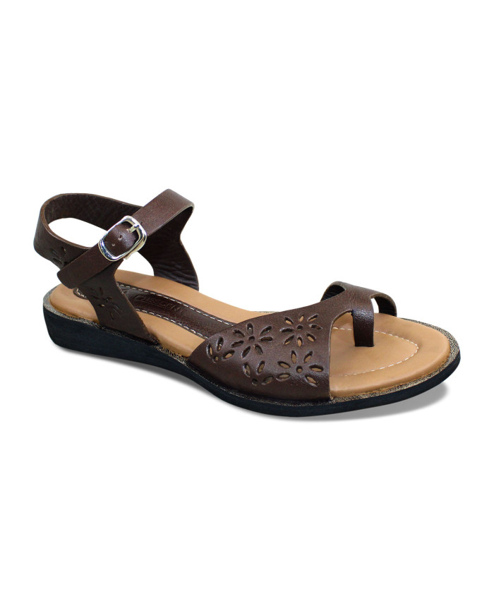 Danim Crescent Ladies Sandal (Brown)