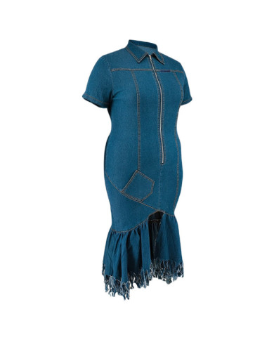 Danim Mario Ladies Maxi Denim Dress, (Olive)