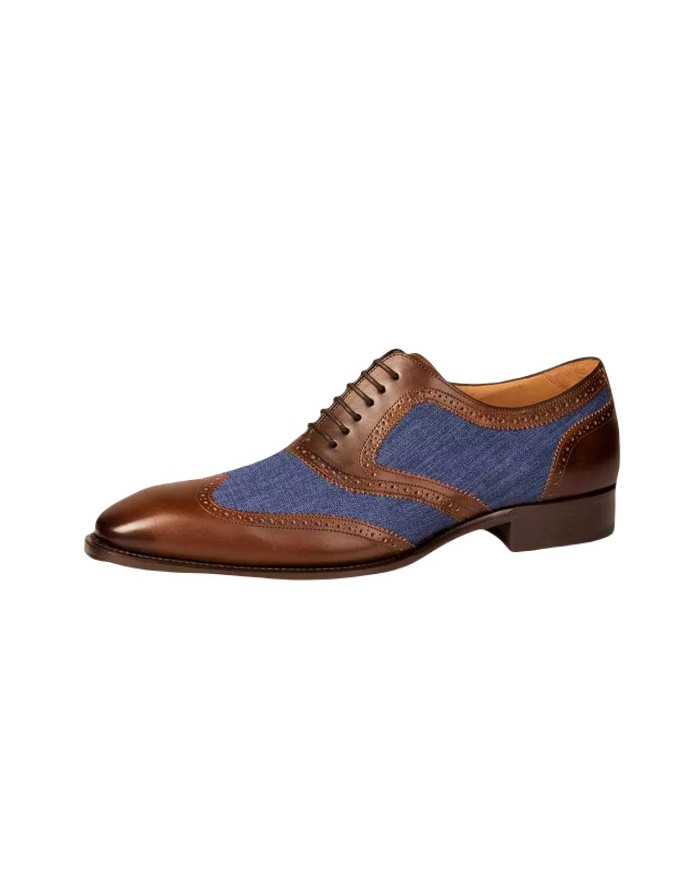 Danim Oxford Classic Shoes (Coffee-Denim)
